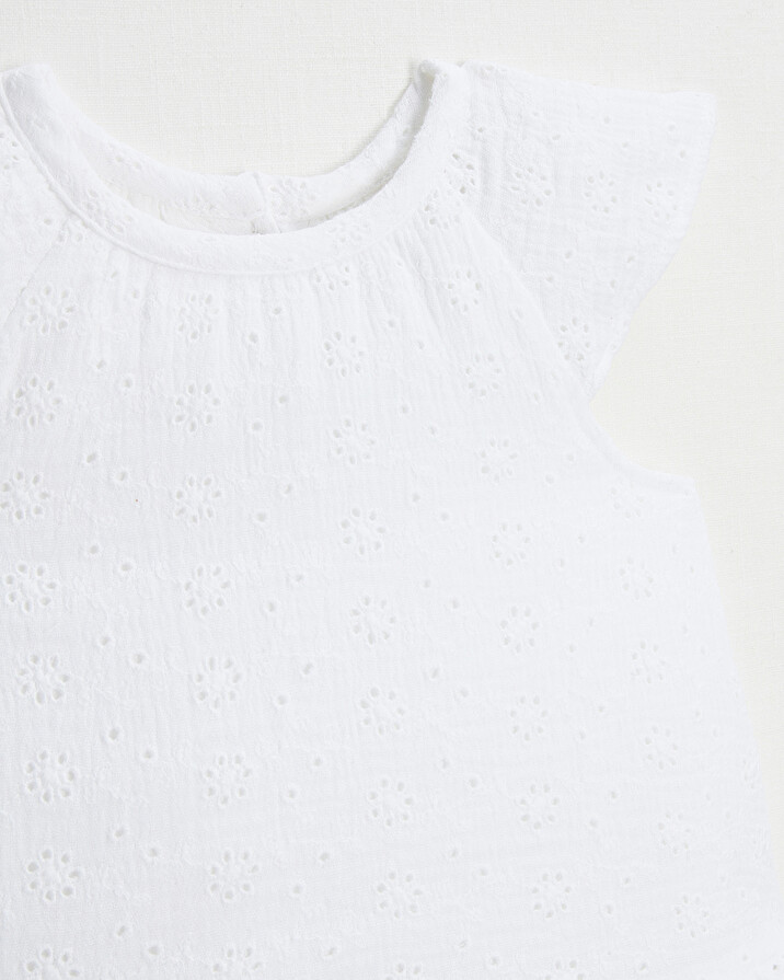 English embroidery dress Ecru color  Natalys