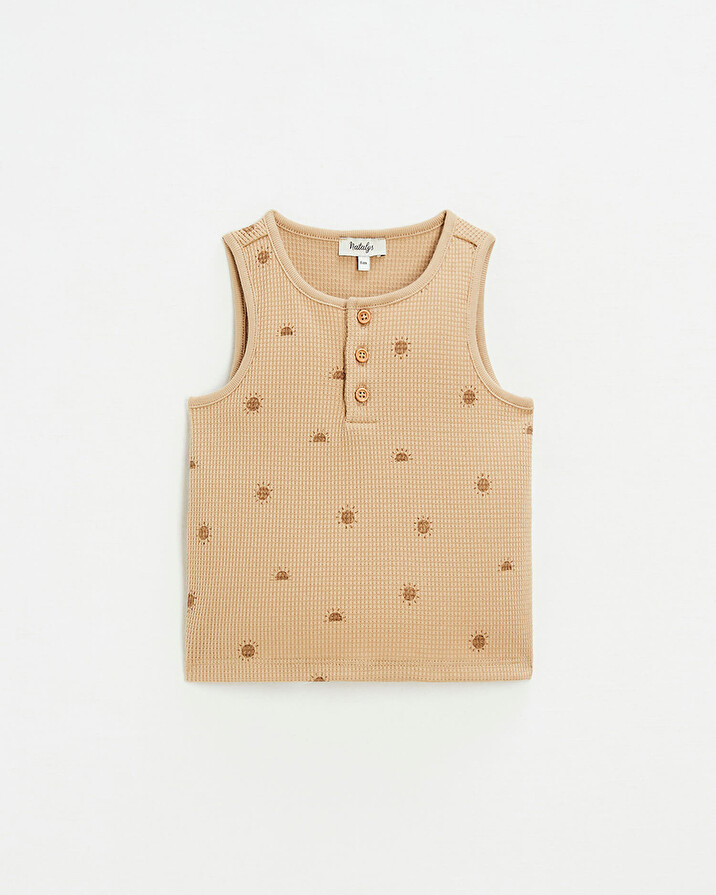 Cotton tank top Sun print  Natalys