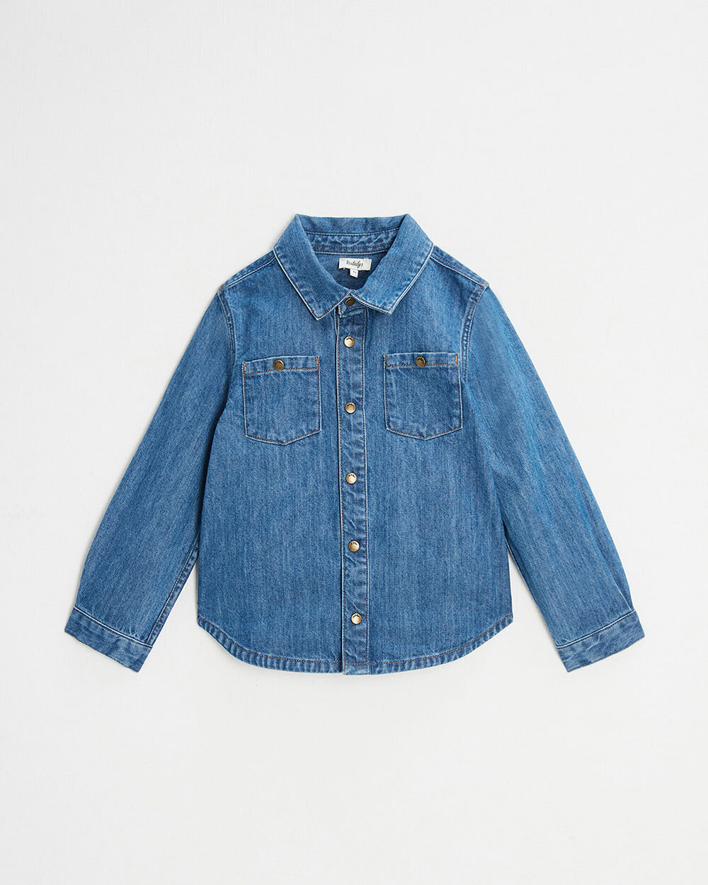 Long sleeve denim shirt Blue color  Natalys