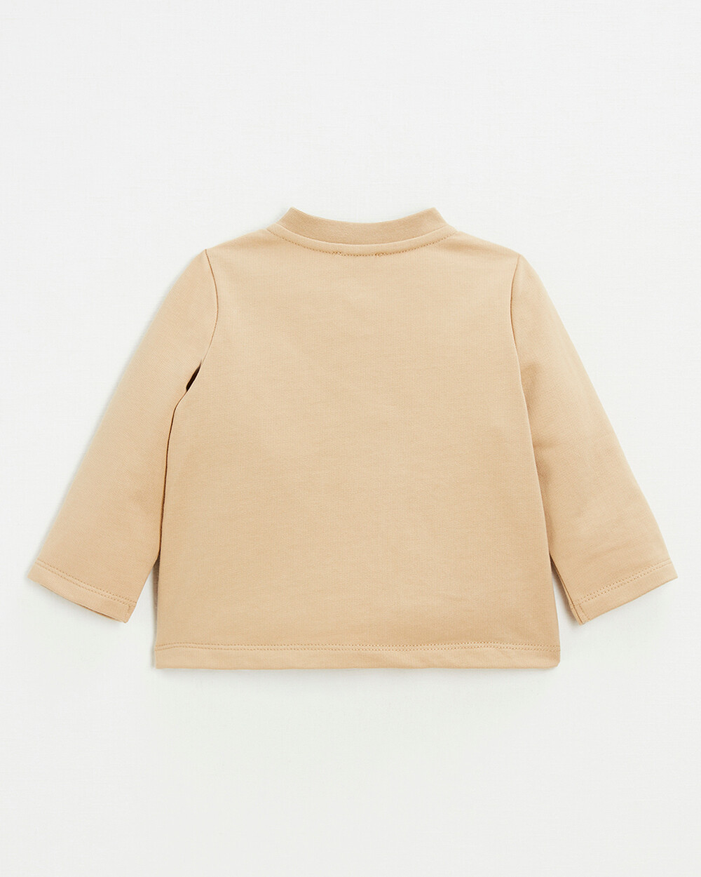 Embroidered fleece vest Camel color  Natalys