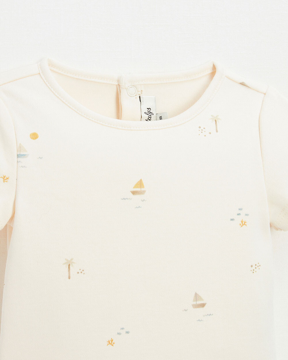 Short sleeve bodysuit Marine print  Natalys