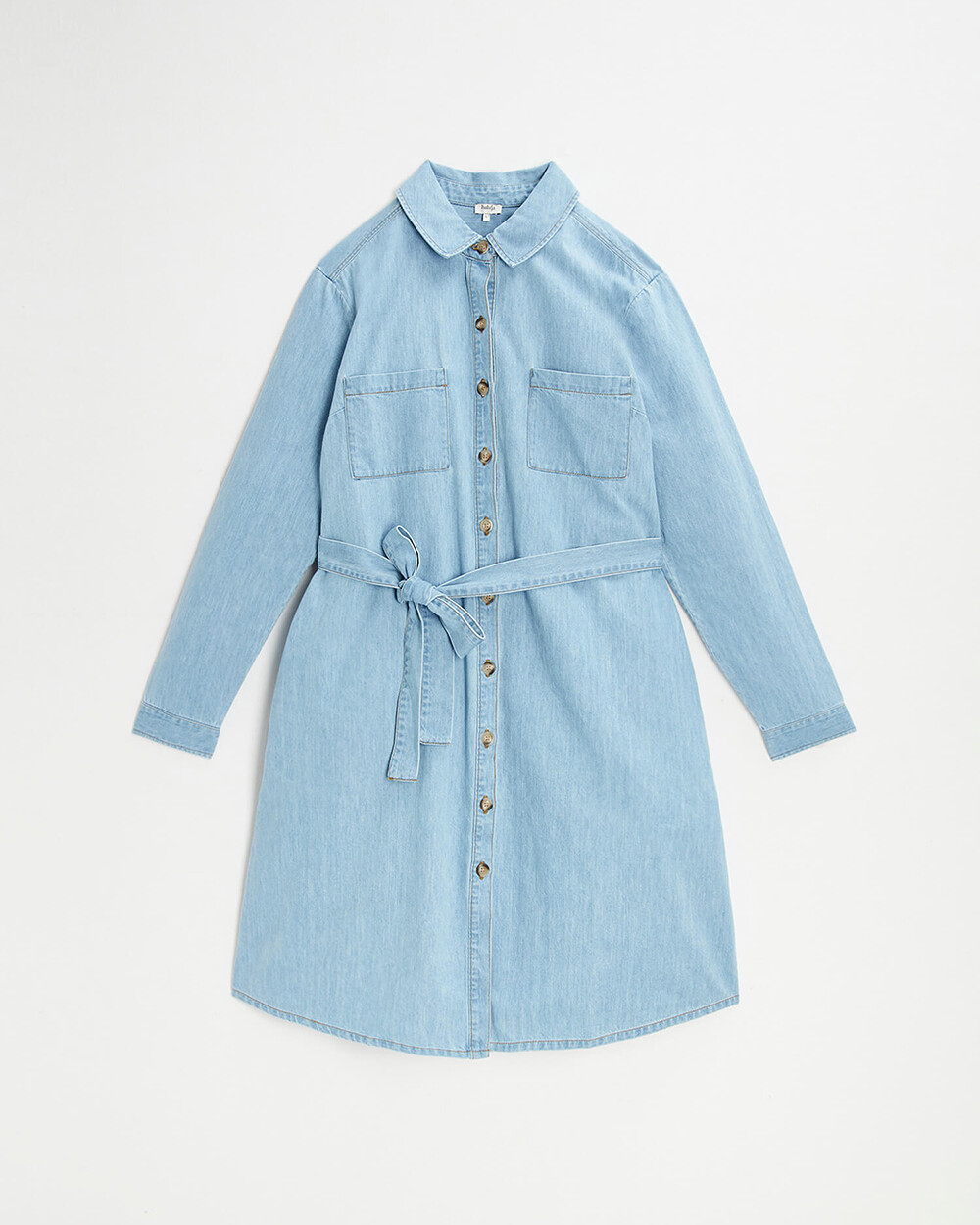 Denim maternity dress Light blue color  Natalys