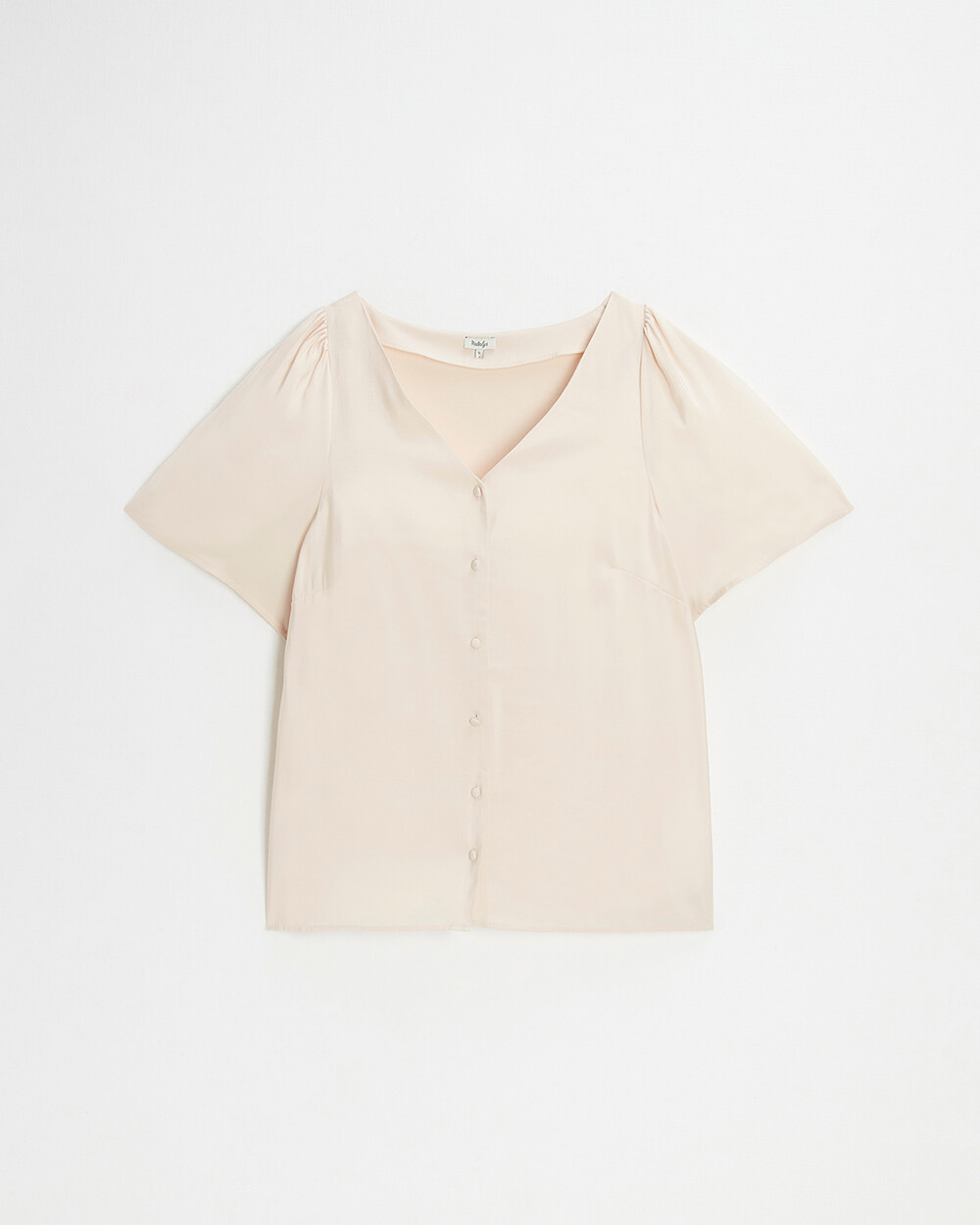 Short sleeve blouse Pale pink color  Natalys