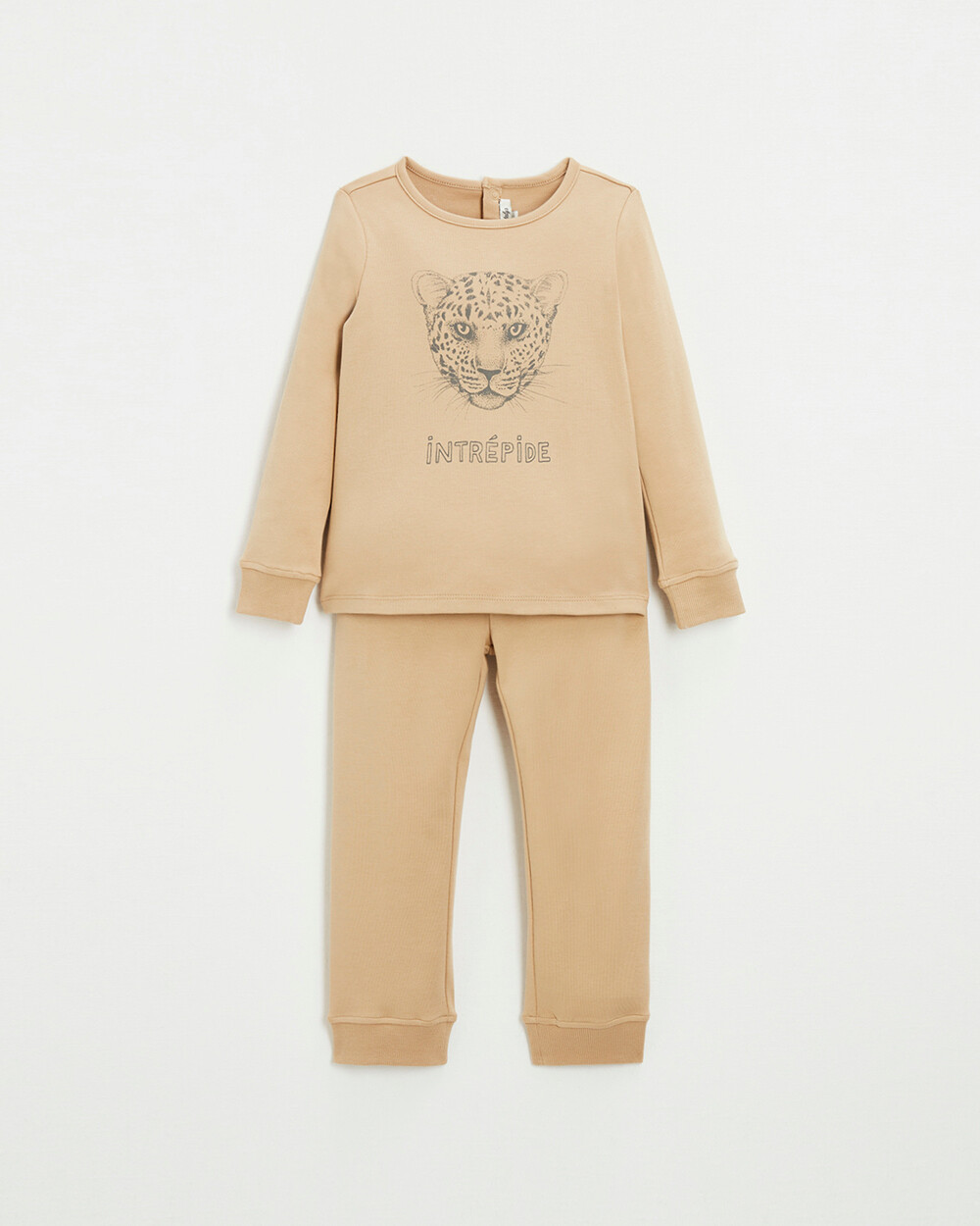 2-piece cotton pajamas Camel color  Natalys