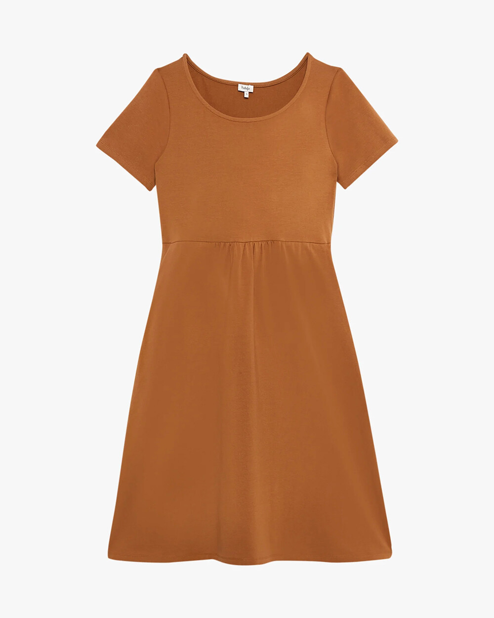 Gathered dress Camel color  Natalys