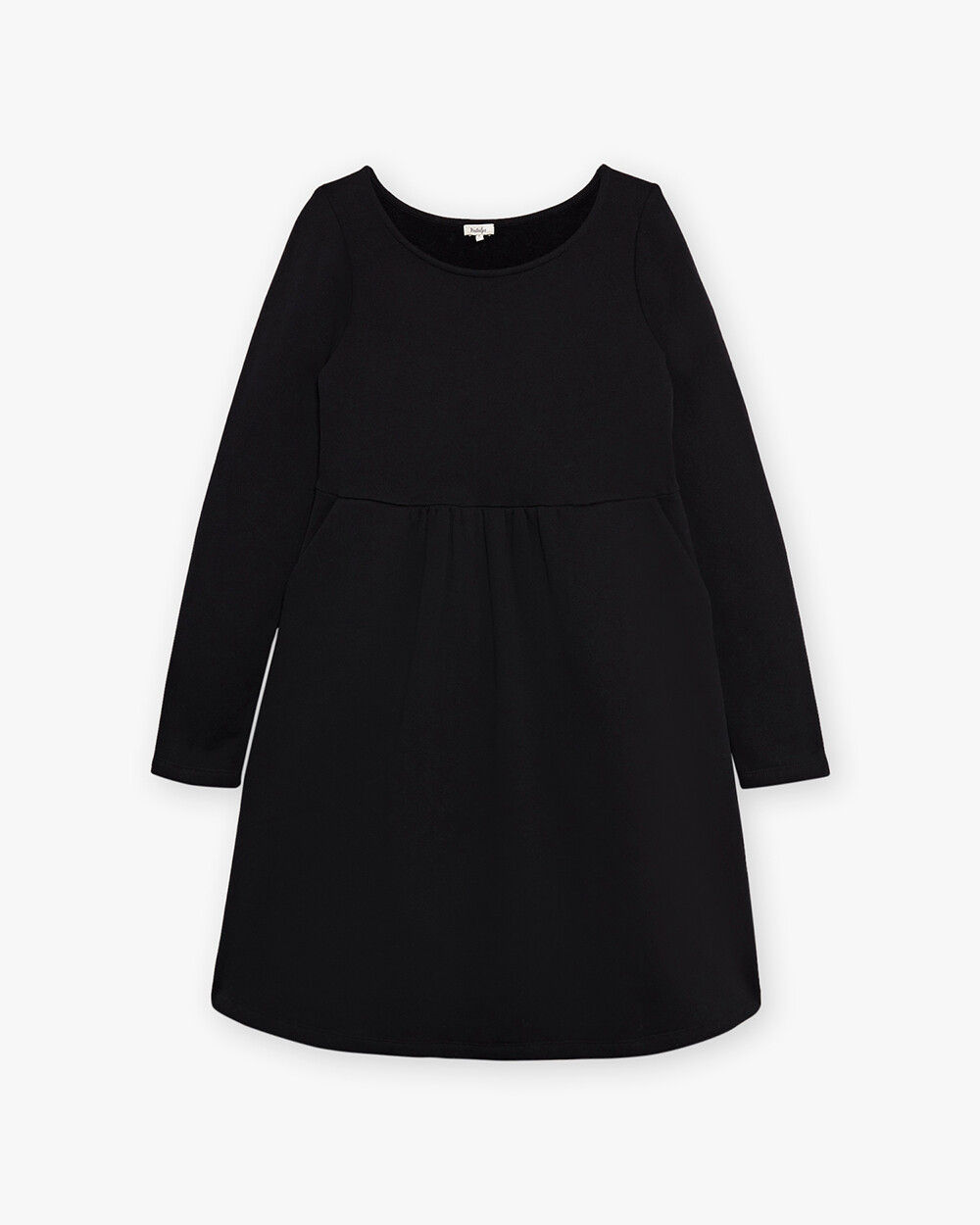 Fleece dress Black color  Natalys