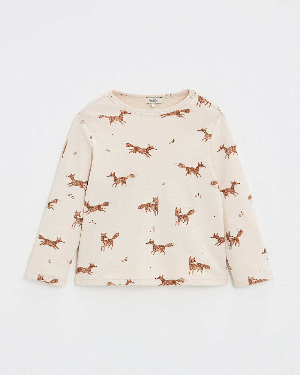 Printed long-sleeved t-shirt Fox print  Natalys
