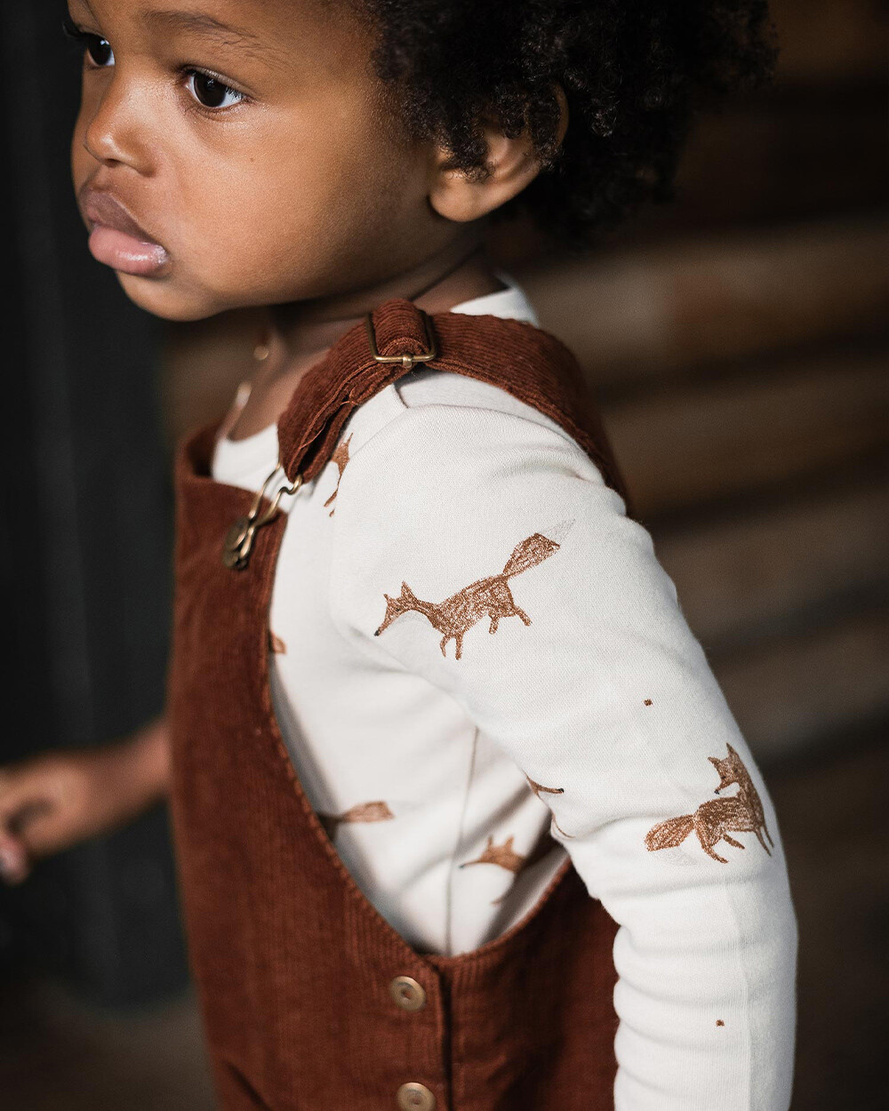 Printed long-sleeved t-shirt Fox print  Natalys