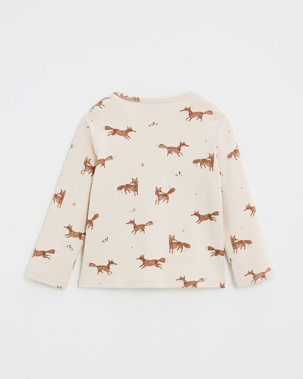 Printed long-sleeved t-shirt Fox print  Natalys