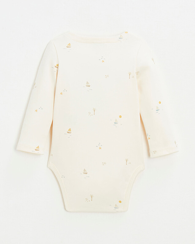 Long sleeve bodysuit Marine print  Natalys