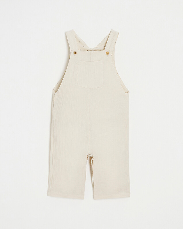 cotton gauze overalls Beige color  Natalys