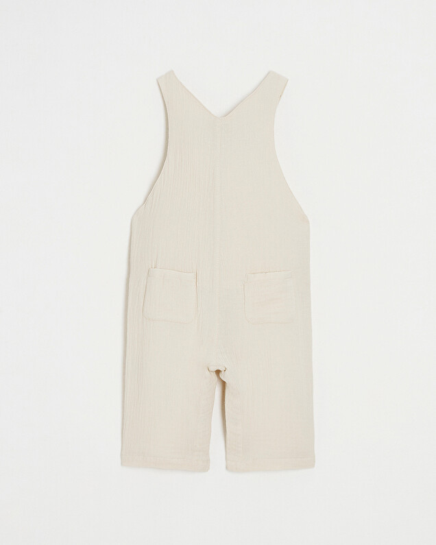 cotton gauze overalls Beige color  Natalys