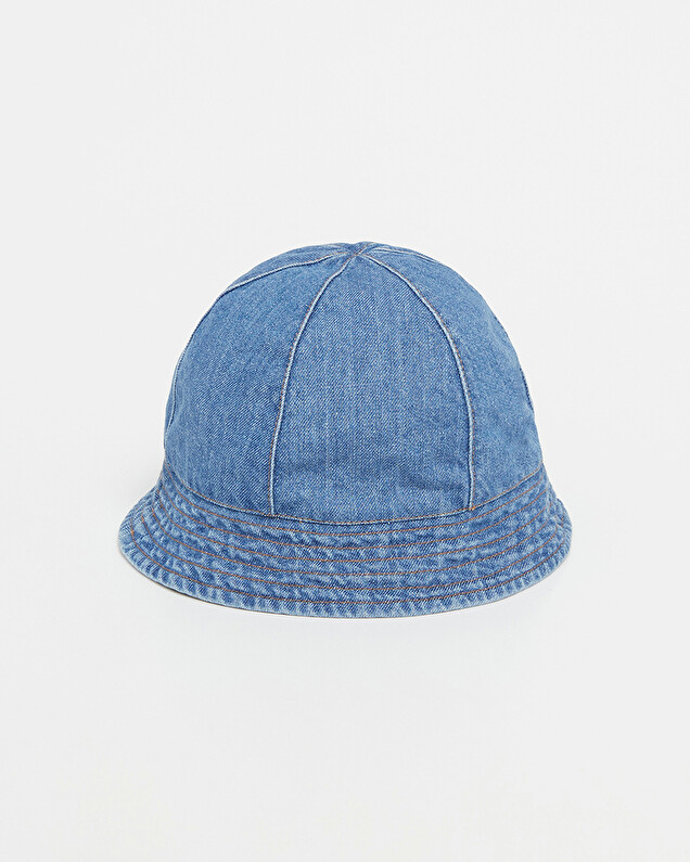 Embroidered denim hat Blue color  Natalys