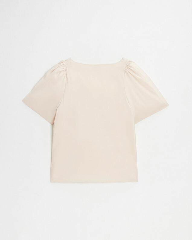 Short sleeve blouse Pale pink color  Natalys