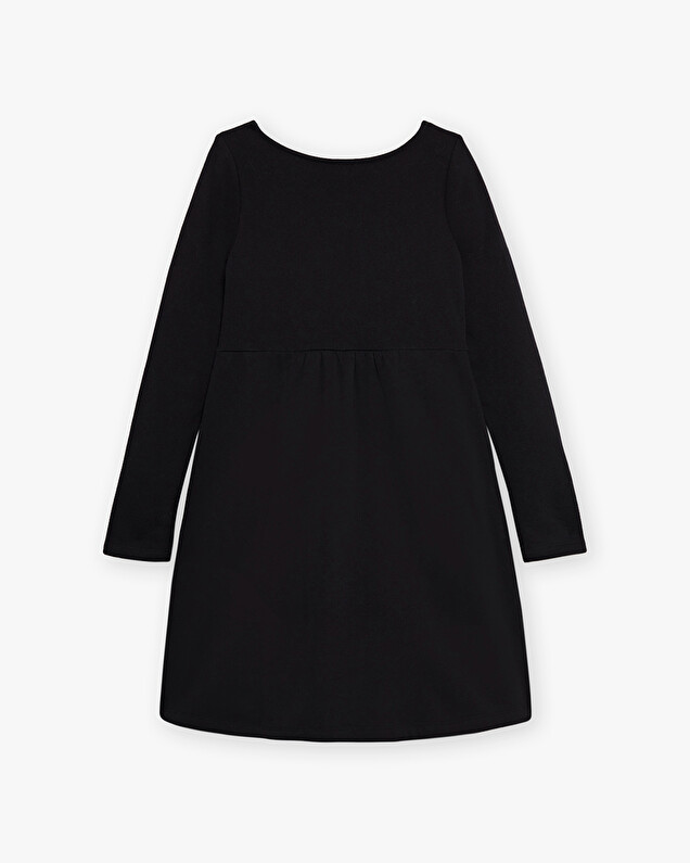 Fleece dress Black color  Natalys