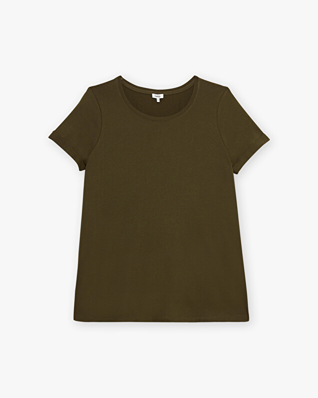 Khaki t-shirt Khaki color  Natalys