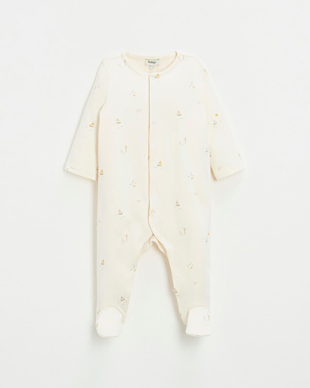 Cotton sleepsuit Marine print  Natalys