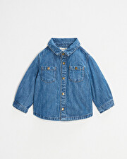 Long sleeve denim shirt Blue color  Natalys