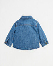 Long sleeve denim shirt Blue color  Natalys