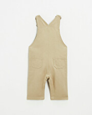 Cotton canvas overalls Light khaki color  Natalys