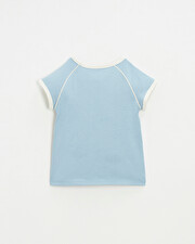 Short sleeve t-shirt Blue grey color  Natalys