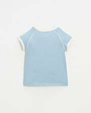 Short sleeve t-shirt Blue grey color  Natalys
