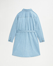 Denim maternity dress Light blue color  Natalys