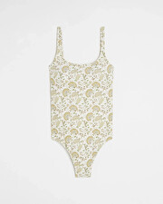 UV protection swimsuit Flower print  Cache coeur