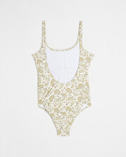 UV protection swimsuit Flower print  Cache coeur