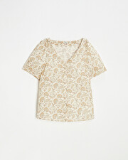 Crepe blouses Indian flower print  Natalys