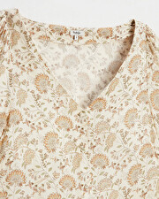 Crepe blouses Indian flower print  Natalys