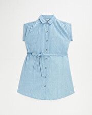 Denim maternity dress Light blue color  Natalys