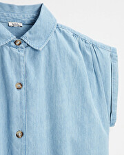 Denim maternity dress Light blue color  Natalys