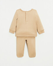 2-piece cotton pajamas Camel color  Natalys