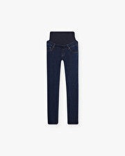 High-waisted slim maternity jeans Blue denim  Natalys
