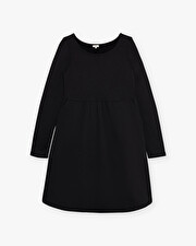 Fleece dress Black color  Natalys