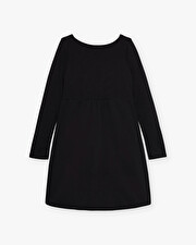 Fleece dress Black color  Natalys