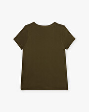 Khaki t-shirt Khaki color  Natalys