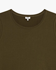 Khaki t-shirt Khaki color  Natalys