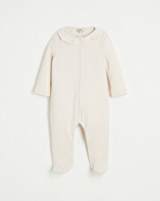 Openwork cotton sleepsuit Light pink color  Natalys