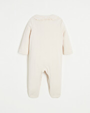 Openwork cotton sleepsuit Light pink color  Natalys