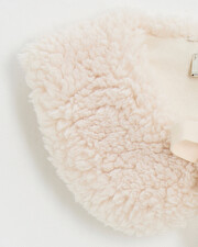 Faux fur collar Beige color  Natalys