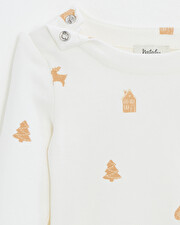 Printed long-sleeved bodysuit Cookie print  Natalys