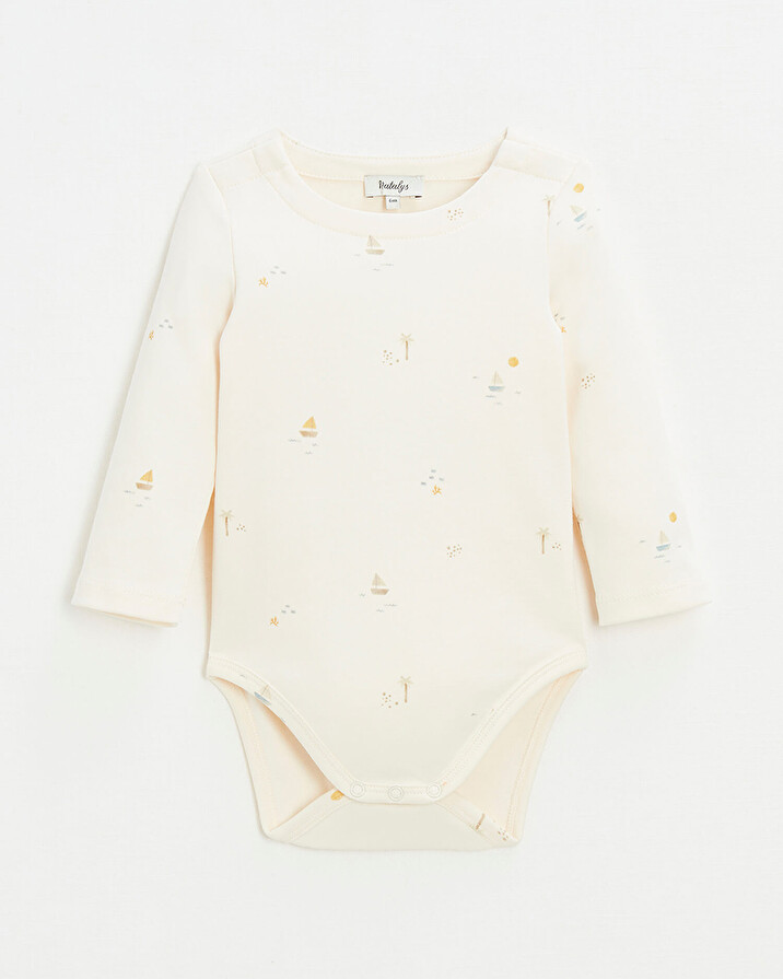 Long sleeve bodysuit Marine print  Natalys