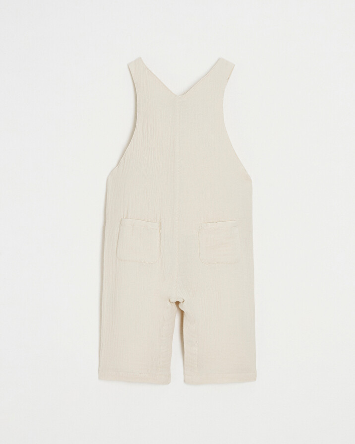 cotton gauze overalls Beige color  Natalys