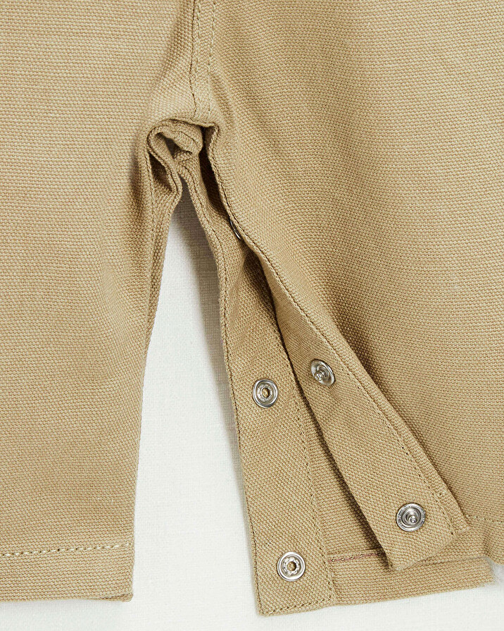 Cotton canvas overalls Light khaki color  Natalys