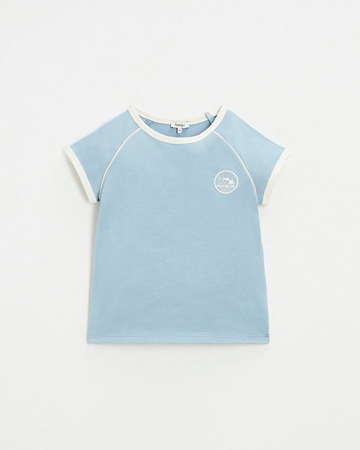Short sleeve t-shirt Blue grey color  Natalys
