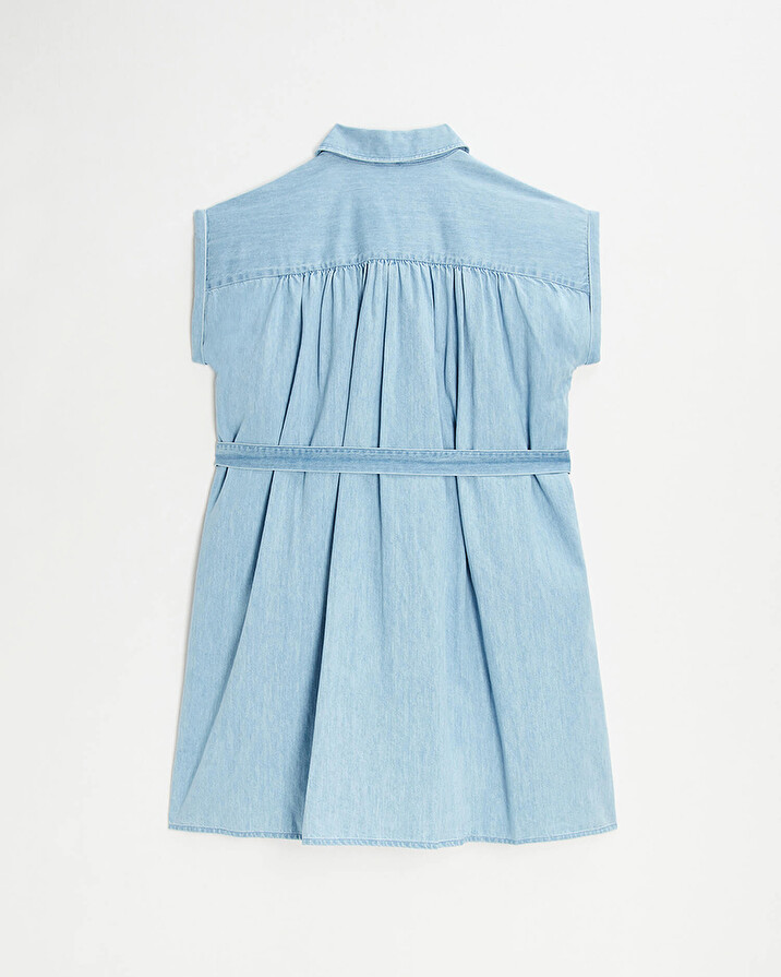 Denim maternity dress Light blue color  Natalys