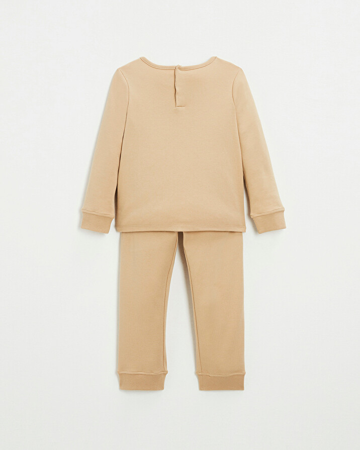 2-piece cotton pajamas Camel color  Natalys