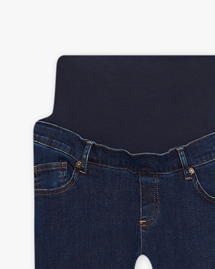High-waisted slim maternity jeans Blue denim  Natalys